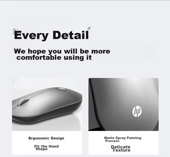 Мышь HP DM10C Wireless/Bluetooth Silver - изображение 5