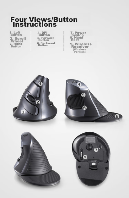 Мышь Delux M618XU USB Black - изображение 10
