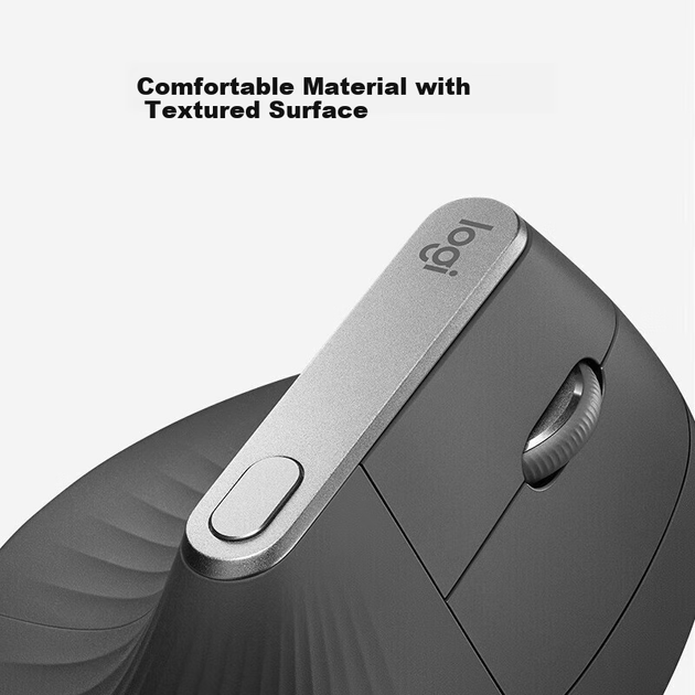 Мышь Logitech MX Lift Vertical Ergonomic Bluetooth Black/Grey - изображение 9