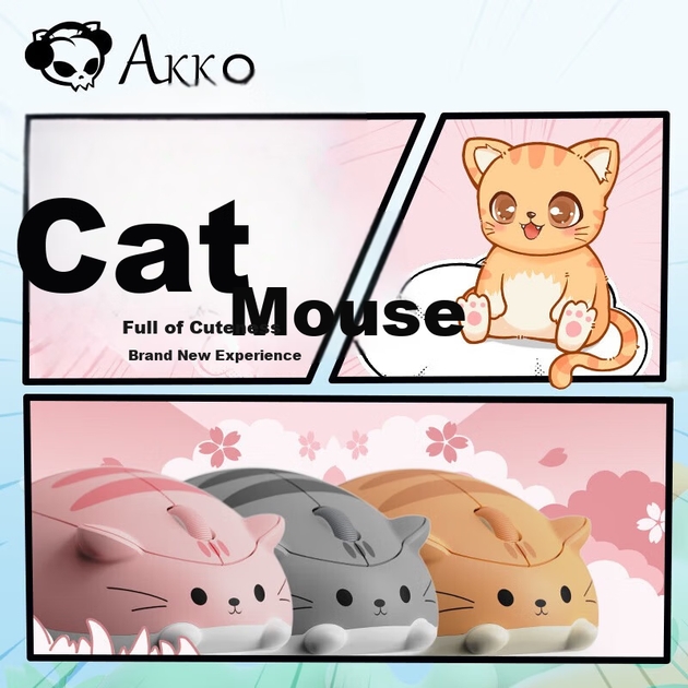 Мышь Akko Cat Carter Wireless/Bluetooth - изображение 4