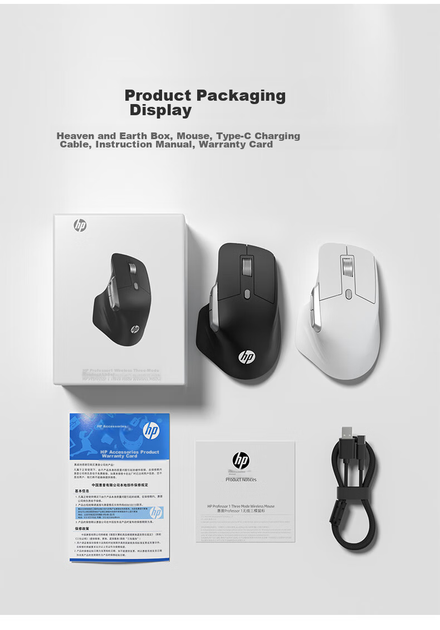 Мышь HP Professor 1 Wireless/Bluetooth White - Фото 7 Мышь HP Professor 1 Wireless/Bluetooth White - изображение 7