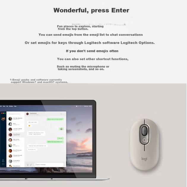 Мышь Logitech POP Bluetooth Smoky Grey - изображение 4