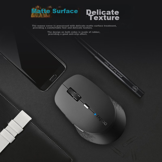Мышь Rapoo M300G Wireless/Bluetooth Dark Grey - изображение 5