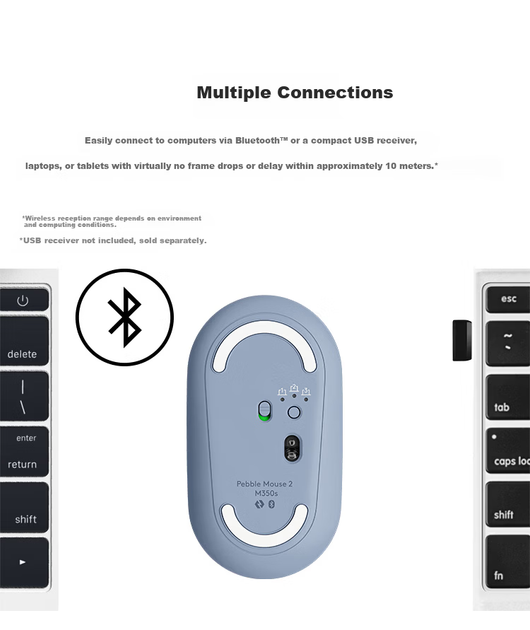 Мышь Logitech PEBBLE 2.0 Bluetooth Black - изображение 3