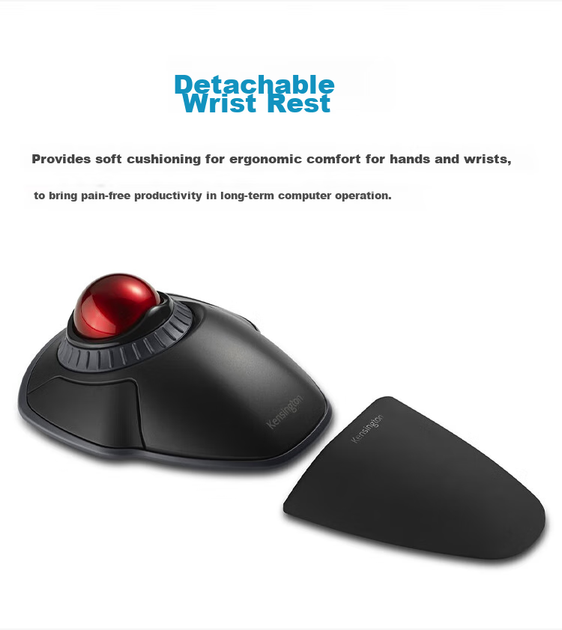 Трекбол Kensington Orbit Wireless Black/Red (K70992) - изображение 5