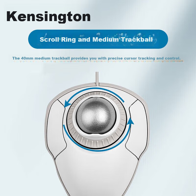 Трекбол Kensington Orbit Wireless White (K70993) - изображение 3