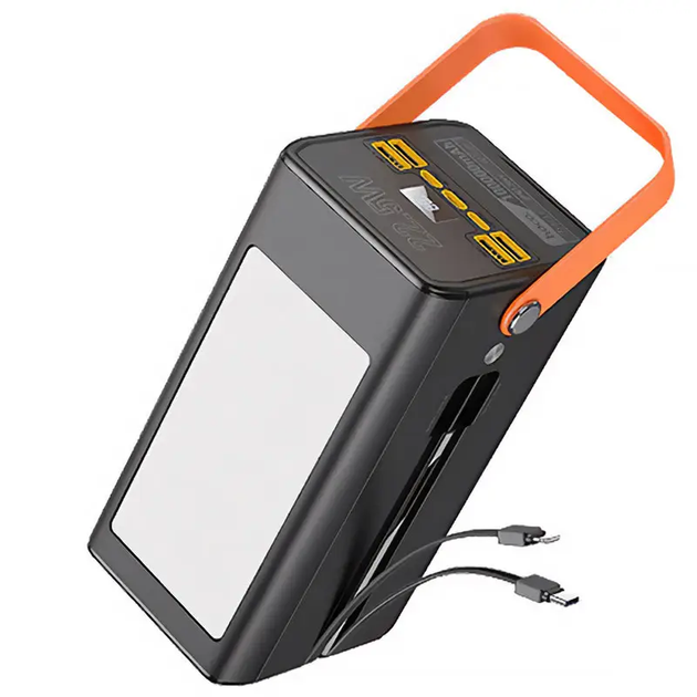 Павербанк Hoco DB49 Action 100000 мАг 22.5 Вт, портативний акумулятор з QC3.0, PD 20 Вт, 4 USB, Type-C і LED-дисплеєм - зображення 5