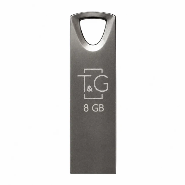 Флеш-пам'ять USB 2.0 T&G Metal 8ГБ моноблок метал чорний - Фото 1 Флеш-пам'ять USB 2.0 T&G Metal 8ГБ моноблок метал чорний - зображення 1