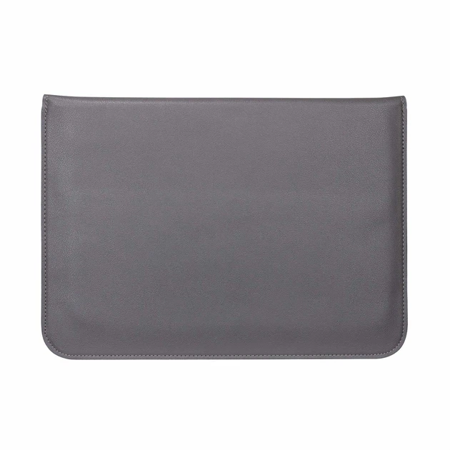 Защитный чехол-папка Leather PU с подставкой для охлаждения для MacBook 13"/Pro/Air, M1 / M2 / M3, Серый - Фото 1 Защитный чехол-папка Leather PU с подставкой для охлаждения для MacBook 13"/Pro/Air, M1 / M2 / M3, Серый - изображение 1