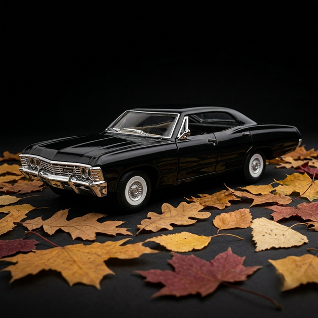 Колекційна машинка Chevrolet Impala 1967 Модель 1:43 Чорна - Фото 1 Колекційна машинка Chevrolet Impala 1967 Модель 1:43 Чорна - изображение 1