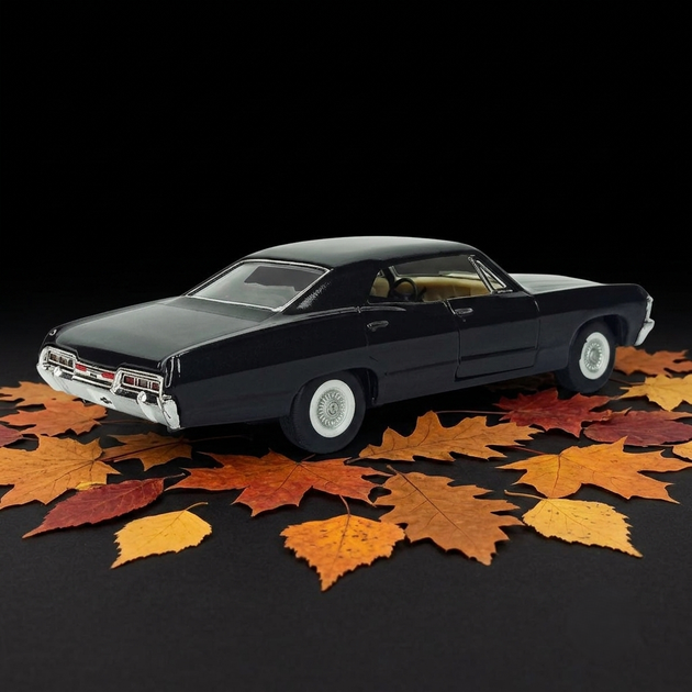 Колекційна машинка Chevrolet Impala 1967 Модель 1:43 Чорна - Фото 3 Колекційна машинка Chevrolet Impala 1967 Модель 1:43 Чорна - изображение 3