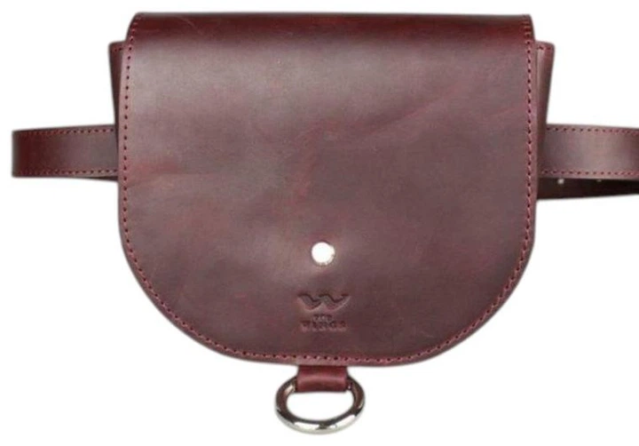 Женская кожаная мини-сумка кросс-боди из натуральной винтажной кожи через плечо и на плечо, Ruby S, бордовая 68029 - Фото 2 Женская кожаная мини-сумка кросс-боди из натуральной винтажной кожи через плечо и на плечо, Ruby S, бордовая 68029 - изображение 2