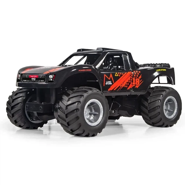 Радиоуправляемая машинка-амфибия JJRC Q156 (1:16) для суши и воды Черный с красным - изображение 6