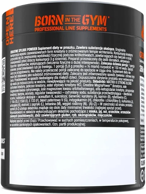 Креатин Olimp Creatine XPLODE 260 g powder (Orange) - изображение 2