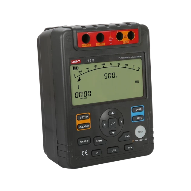 Мегаомметр UNI-T UT512 (MIE0131) - Фото 4 Мегаомметр UNI-T UT512 (MIE0131) - зображення 4