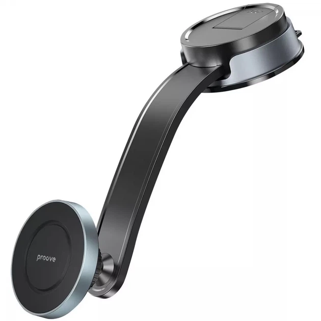 Автотримач Proove Truck Suction Type Car Mount Black with Magnetic Ring (6901119413498) - зображення 2
