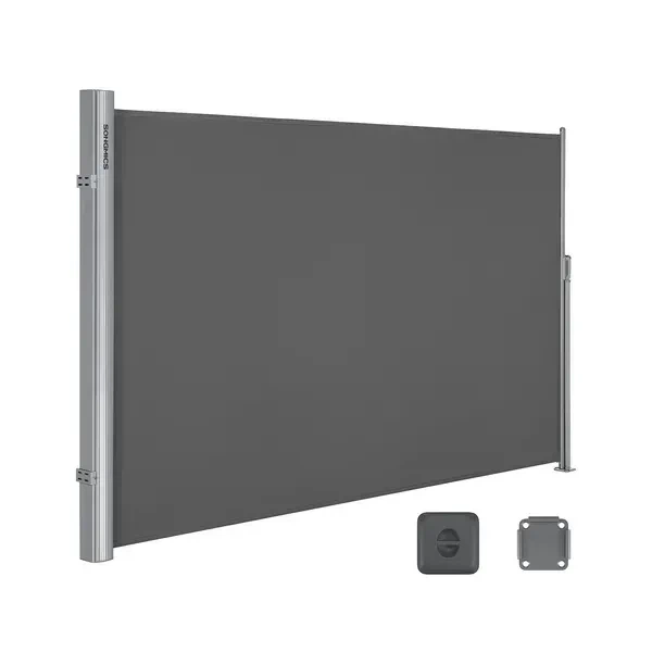 Висувна бічна маркіза SONGMICS GSA160TP 160×300 см, таупова, з вертикальною касетою - зображення 5