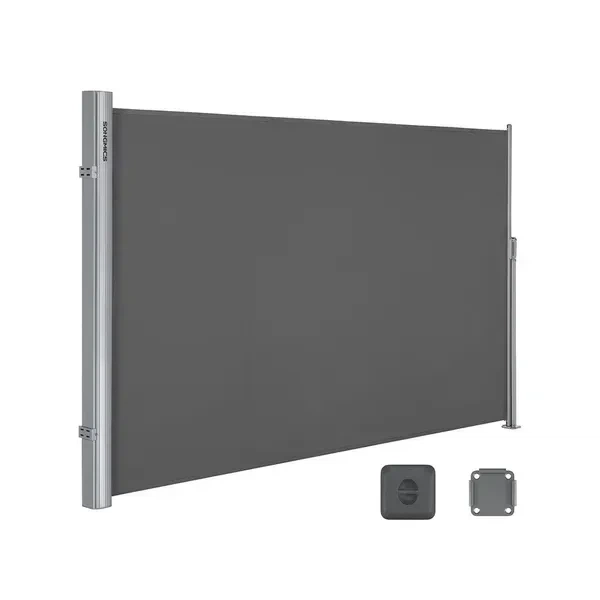 Бічна маркіза SONGMICS GSA205G 200×350 см з висувним полотном, антрацит - Фото 1 Бічна маркіза SONGMICS GSA205G 200×350 см з висувним полотном, антрацит - зображення 1
