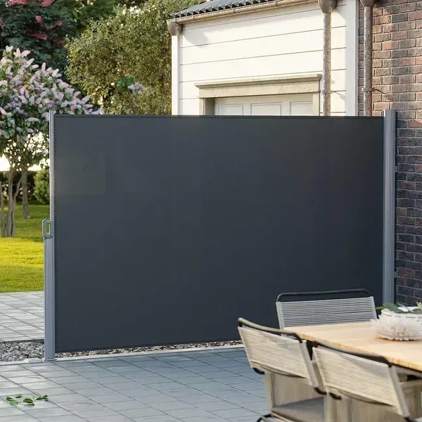 Бічна висувна маркіза SONGMICS GSA184G 180×400 см, антрацит - Фото 2 Бічна висувна маркіза SONGMICS GSA184G 180×400 см, антрацит - зображення 2