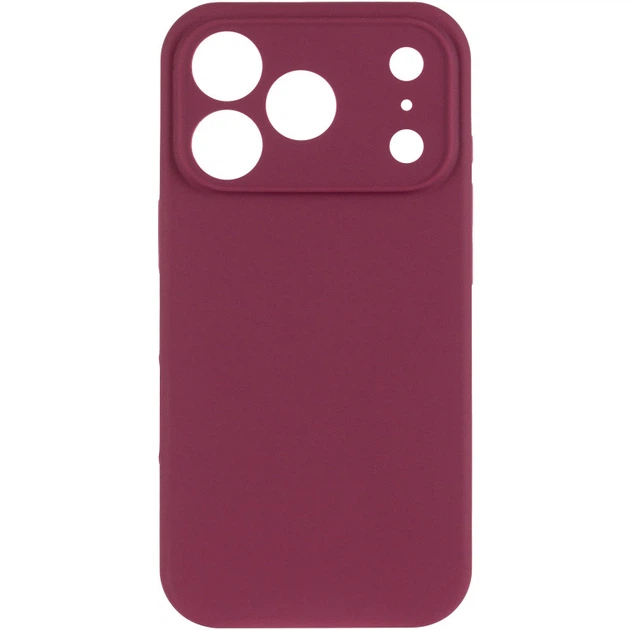 Силиконовый чехол Silk Full Camera Protective для Apple iPhone 17 Pro Max (6.9") Plum - Фото 2 Силиконовый чехол Silk Full Camera Protective для Apple iPhone 17 Pro Max (6.9") Plum - изображение 2