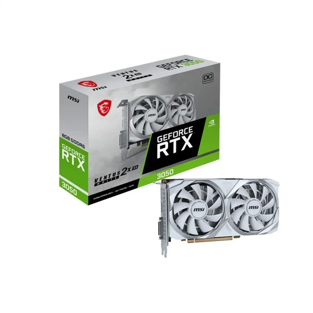 Відеокарта MSI Nvidia GeForce RTX 3050 VENTUS 2X XS WHITE 8G OC - зображення 5