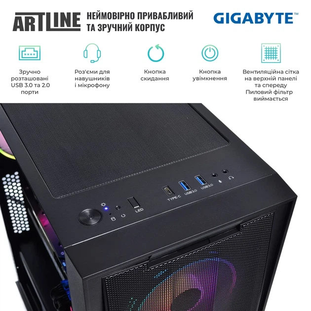 Комп'ютер ARTLINE Gaming X89 Windows 11 Home (X89v13Win) - изображение 5