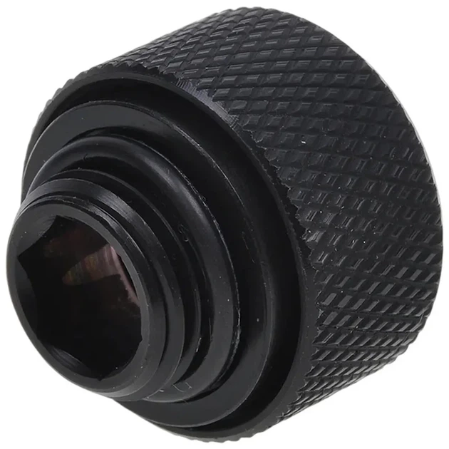 Фітинг Alphacool HT 13mm HardTube compression fitting G1/4 - knurled - deep black (17189) - изображение 2