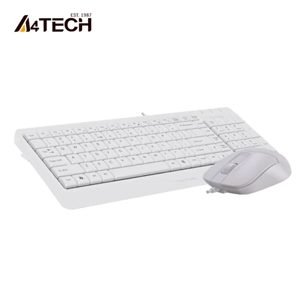 Комплект клавіатура та мишка A4Tech F1512 White - зображення 3