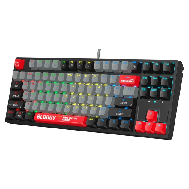 Клавіатура A4Tech Bloody S87 Energy Red - зображення 9