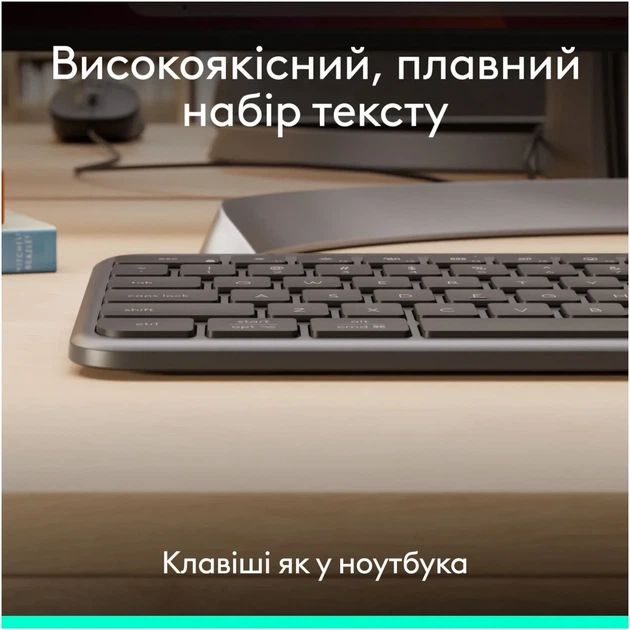Комплект клавіатура та мишка Logitech Signature Slim MK620 for Business USB-C UA Graphite (920-013349) - зображення 4