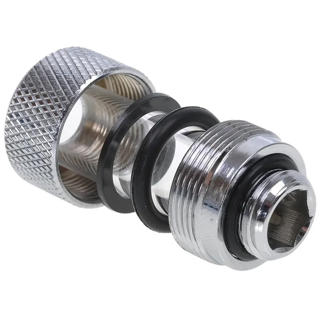 Фітинг Alphacool HT 13mm HardTube compression fitting G1/4 - knurled - chrome (17188) - изображение 4