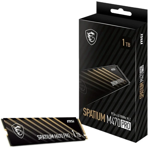 SSD MSI Spatium M470 Pro 1TB M.2 2280 NVMe PCIe 4.0 x4 3D NAND TLC (S78-440L0J0-P83) - Фото 5 SSD MSI Spatium M470 Pro 1TB M.2 2280 NVMe PCIe 4.0 x4 3D NAND TLC (S78-440L0J0-P83) - изображение 5