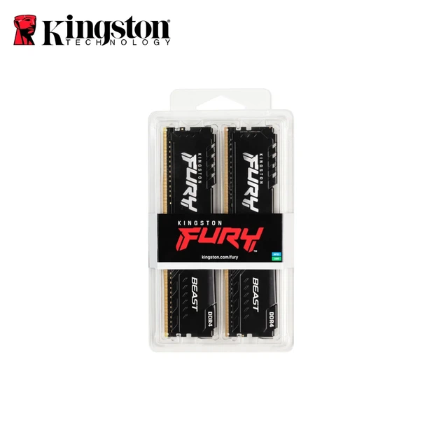 Модуль пам'яті Kingston FURY Beast Black DDR4-3200 16GB KIT (2x8GB) CL16-18-18 1.35V XMP (KF432C16BBK2/16) - изображение 3