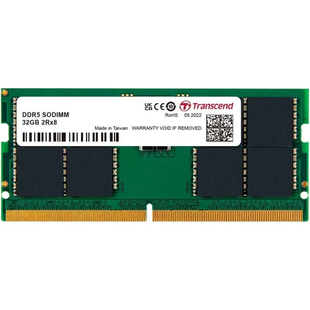 Модуль пам'яті Transcend JetRam DDR5-4800 32GB SODIMM CL40 1.1V - Фото 1 Модуль пам'яті Transcend JetRam DDR5-4800 32GB SODIMM CL40 1.1V - зображення 1