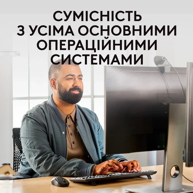 Комплект клавіатура та мишка Logitech MK370 Graphite (920-012077) - зображення 4