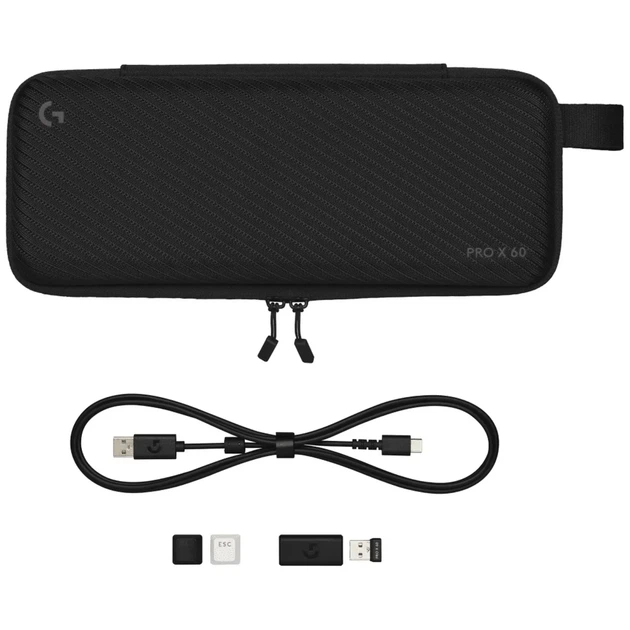 Клавіатура Logitech G Pro X 60 Lightspeed GX Tactile Wireless/Bluetooth UA White (920-011930) - Фото 6 Клавіатура Logitech G Pro X 60 Lightspeed GX Tactile Wireless/Bluetooth UA White (920-011930) - зображення 6