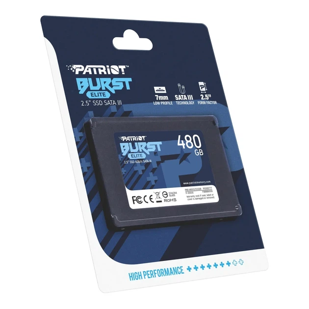SSD PATRIOT Burst Elite 480GB 2.5' SATA III TLC 3D (PBE480GS25SSDR) - Фото 6 SSD PATRIOT Burst Elite 480GB 2.5' SATA III TLC 3D (PBE480GS25SSDR) - изображение 6