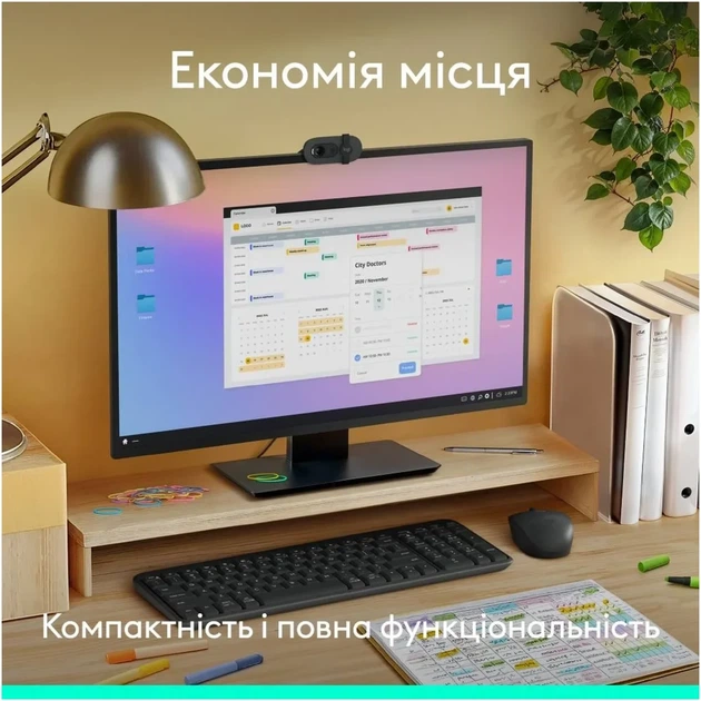 Комплект клавіатура та мишка Logitech MK250 Bluetooth/Wireles UA Graphite (920-013823) - зображення 6