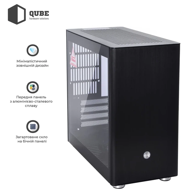 Корпус QUBE V9 Aluminum Black (QBV9M_WBNU3) - изображение 3