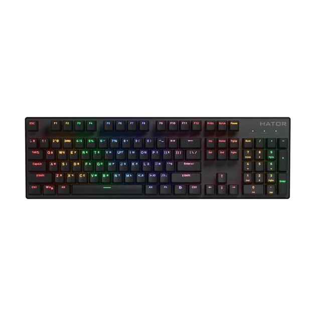 Клавіатура HATOR Icefall Mecha Rainbow (HTK104UA) Black - Фото 1 Клавіатура HATOR Icefall Mecha Rainbow (HTK104UA) Black - изображение 1