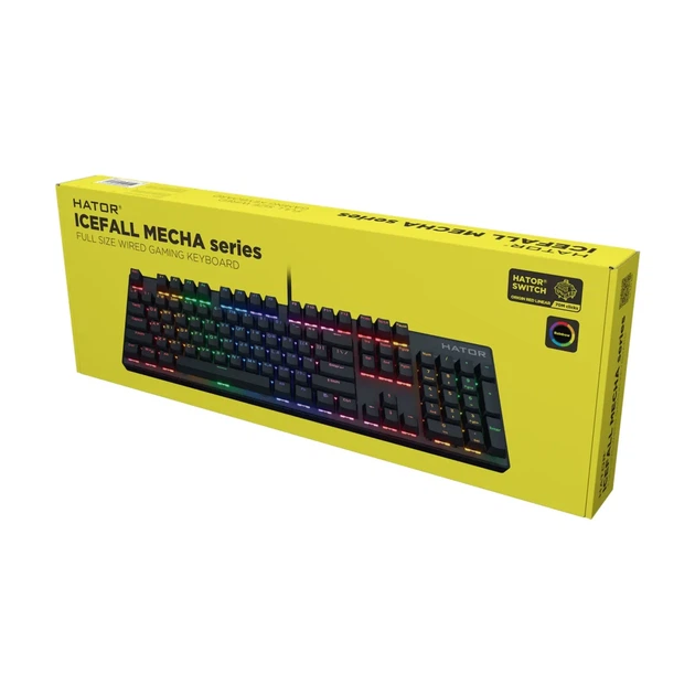Клавіатура HATOR Icefall Mecha Rainbow (HTK104UA) Black - Фото 6 Клавіатура HATOR Icefall Mecha Rainbow (HTK104UA) Black - изображение 6