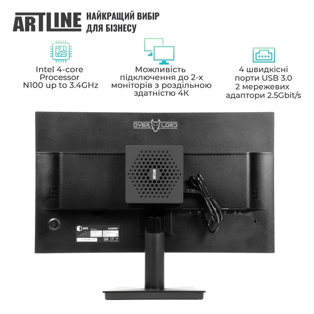 Неттоп ARTLINE Business B14 (B14v21+B24F100PLUS-IPS) - Фото 2 Неттоп ARTLINE Business B14 (B14v21+B24F100PLUS-IPS) - изображение 2