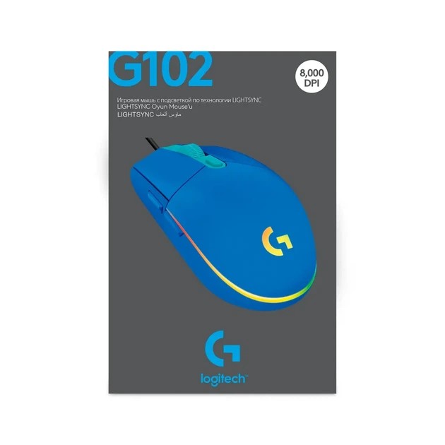 Мишка Logitech G102 Lightsync Blue (910-005801) - Фото 10 Мишка Logitech G102 Lightsync Blue (910-005801) - изображение 10
