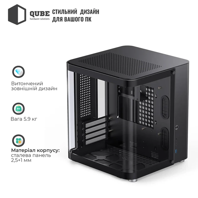 Корпус JONSBO TK-1 Black - изображение 3