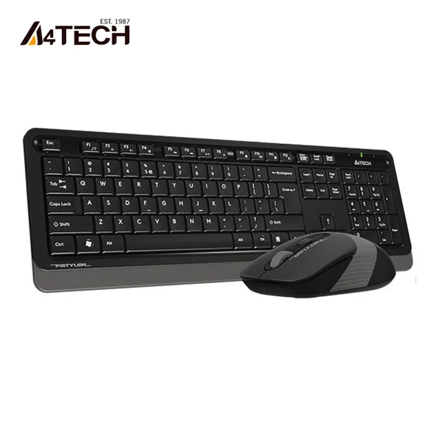Комплект клавіатура та мишка A4Tech FG1010 Grey - изображение 2
