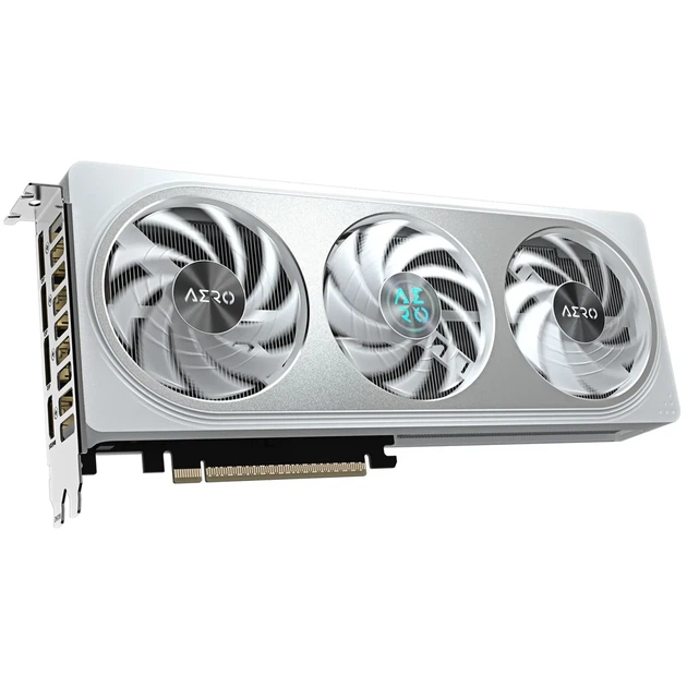 Відеокарта GIGABYTE Nvidia GeForce RTX 5060 AERO OC 8G (GV-N5060AERO OC-8GD) - Фото 3 Відеокарта GIGABYTE Nvidia GeForce RTX 5060 AERO OC 8G (GV-N5060AERO OC-8GD) - зображення 3