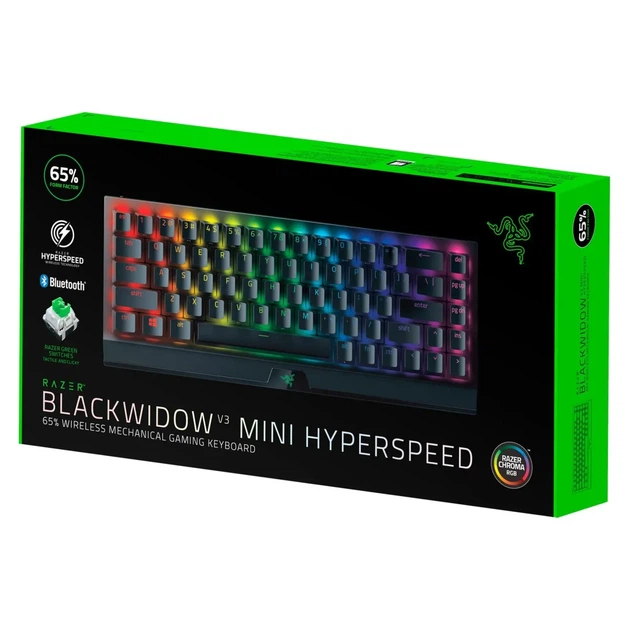 Клавіатура RAZER BlackWidow V3 Mini Hyperspeed Green Switch RU (RZ03-03891600-R3R1) - Фото 6 Клавіатура RAZER BlackWidow V3 Mini Hyperspeed Green Switch RU (RZ03-03891600-R3R1) - изображение 6