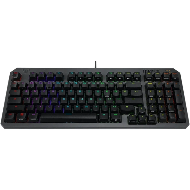 Клавіатура ASUS TUF Gaming K3 Gen II Opti-Mech RGB Red Switches USB UA Black (90MP0390-BKMA00) - Фото 3 Клавіатура ASUS TUF Gaming K3 Gen II Opti-Mech RGB Red Switches USB UA Black (90MP0390-BKMA00) - изображение 3