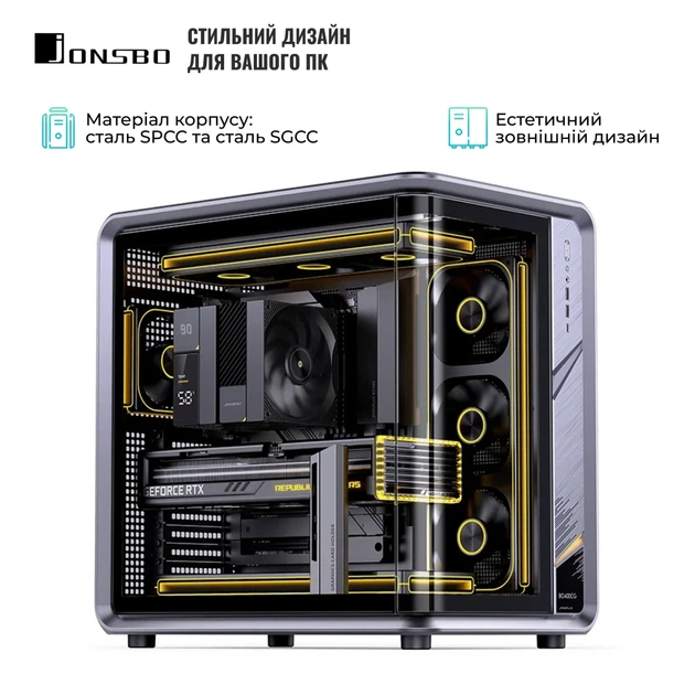 Корпус JONSBO BO400CG Gray - зображення 6