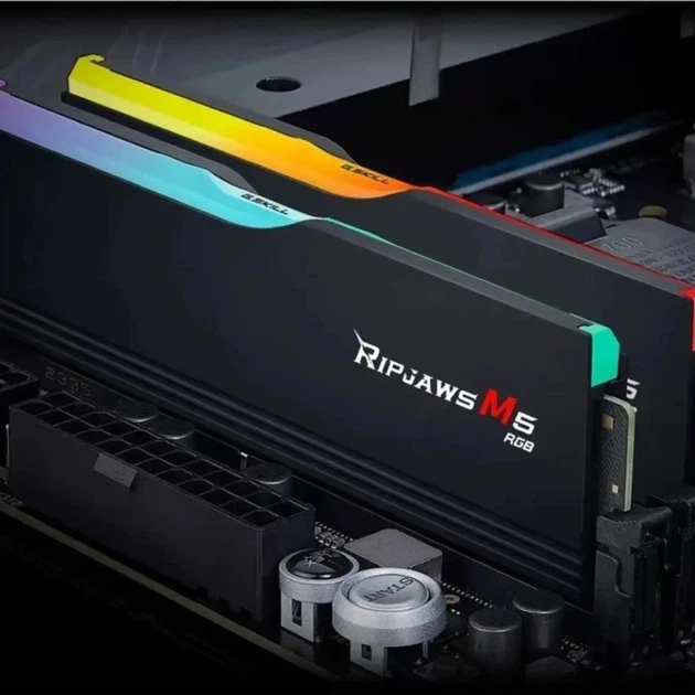 Оперативная память G.Skill DDR5-6000 32768MB PC5-48000 (Kit of 2x16384MB) Ripjaws M5 RGB Black (F5-6000J3636F16GX2-RM5RK) - Фото 5 Оперативная память G.Skill DDR5-6000 32768MB PC5-48000 (Kit of 2x16384MB) Ripjaws M5 RGB Black (F5-6000J3636F16GX2-RM5RK) - изображение 5
